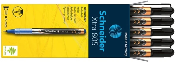 Schneider 805 Roller Kalem Xtra İğne Uç 0.5 Mm Siyah Scx035 (10 Lu Kutu) ürün görseli 1