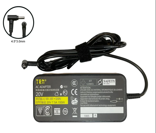 Chicony A18-150P1A 4.5x3.0mm Notebook Adaptör Şarj Aleti ürün görseli 1