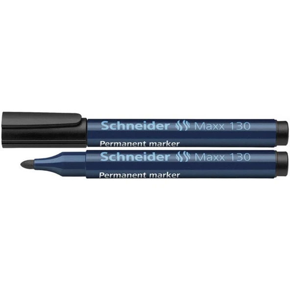 Schneider 130 Permanent Markör Kalem Siyah 10 Lu 113001 (1 Paket 10 Adet) ürün görseli 1
