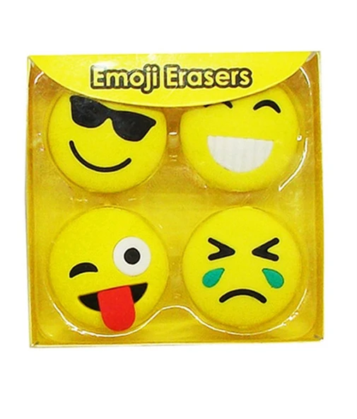 Taros Vintage Label Emojili Silgi 4 Lü Paket ürün görseli 1