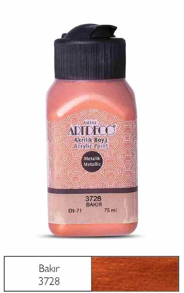 Artdeco Metalik Akrilik Boya 75 Ml Bakır 3728 ürün görseli 1