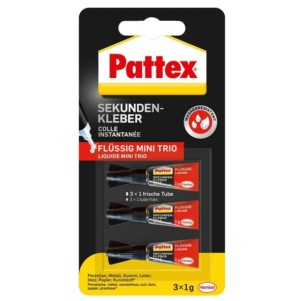 Pattex 3x1gr Mini Süper Japon Yapıştırıcı Gel / 1943764 ürün görseli 1