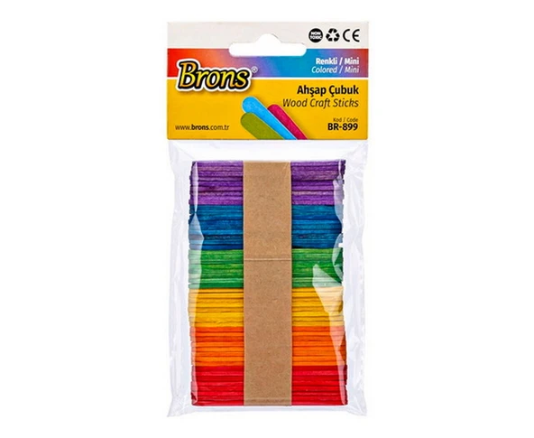 Brons Ahşap Çubuk Renkli Mini Br-899 ürün görseli 1
