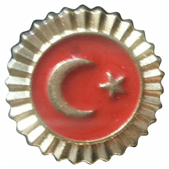 Vatan Vt605 Rozet Türk Bayraklı Dipli Tırtıklı 30 Lu (1 Paket 30 Adet) ürün görseli 1