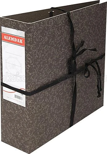 Alemdar İpli Klasör Karton Geniş Siyah 25 Li (1 Paket 25 Adet) ürün görseli 1