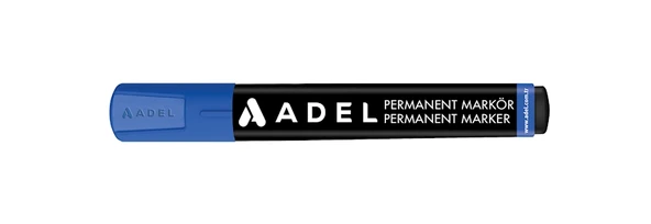 Adel Markör Permanent 1-5 Mm Mavi Kesik Uçlu 420 1981 010 Tekli (1 Adet) ürün görseli 1