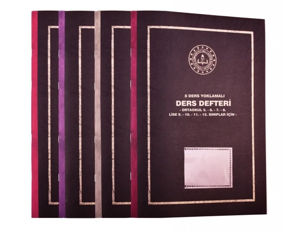 Gülpaş 384 Ders Defteri Yoklamalı Plastik Kapak 8 Derslik 25X35 Cm ürün görseli 1
