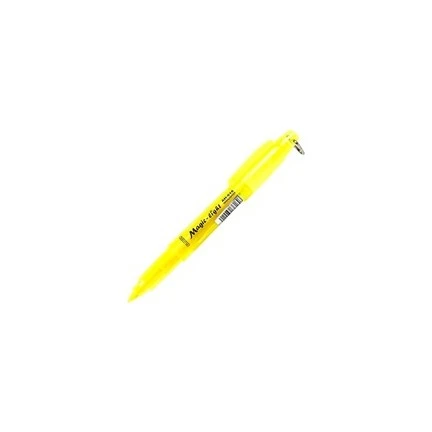 Aihao Ah-616 Magic Light Fosforlu Kalem Kancalı Kesik Uç Mini Sarı Tekli (1 Adet) ürün görseli 1