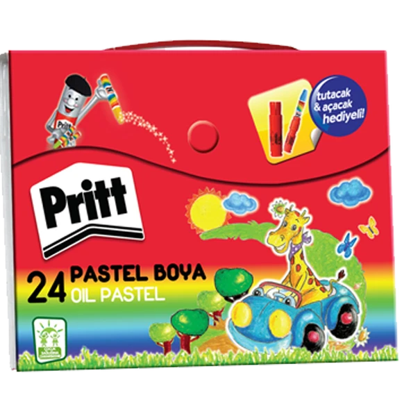 Pritt 24 Renk Çantalı Pastel Boya 1048064 ürün görseli 1