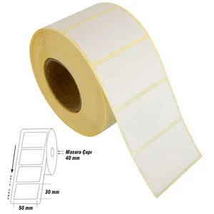 Tanex Barkod Etiketi Termal Eco 50X30 Mm 40 Mm Çap 1000 Li 1 Li (10 Lu Paket) ürün görseli 1
