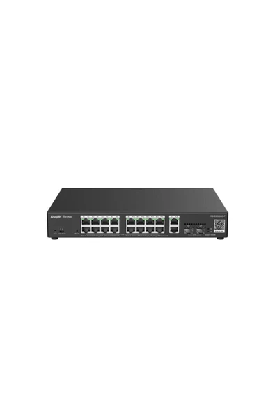 Ruijie-Reyee Rg-Es220Gs-P 16 Port Poe+ 10-100-1000 Mbps + 2 Port Sfp + 2 Port Uplink Yönetilebilir ürün görseli 1