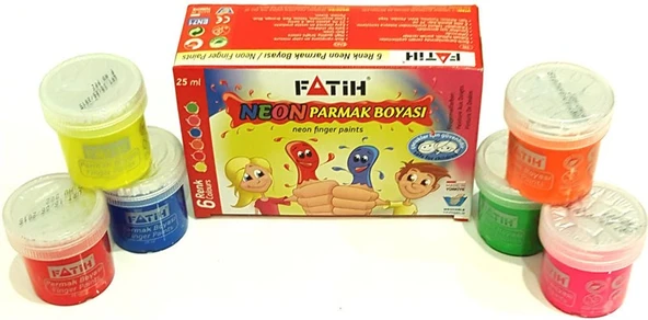 Fatih Neon Parmak Boyası 6 Renk Fa50002Fb6S ürün görseli 1