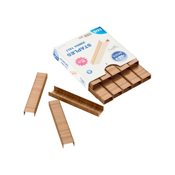 Delta 1531 Zımba Teli Sarı 24-6 2000 Tel 10 Lu (1 Paket 10 Adet) ürün görseli 1