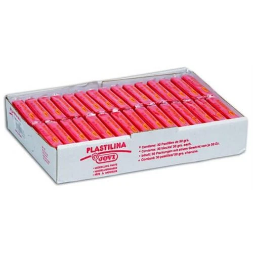 Jovi Plastilin Oyun Hamuru 30X50 Gr. Kırmızı 30 Lu (1 Koli 30 Adet) ürün görseli 1