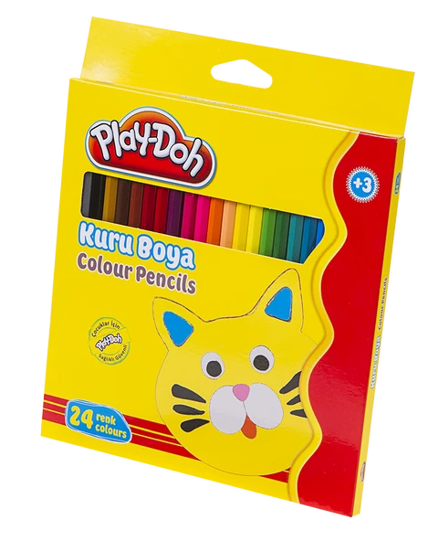 Play-Doh 24 Renk Boya Kalemi Tam Boy PLAY-KU003 ürün görseli 1