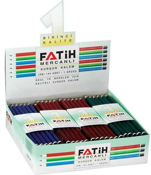 Fatih Kurşun Kalem Mercanlı 12010 (144 Lü Kutu) ürün görseli 1
