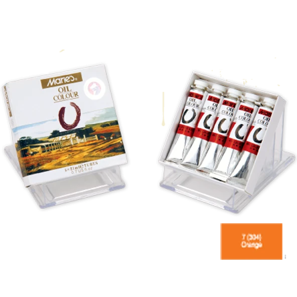 Maries Yağlı Boya 21 Ml. 304 Orange E75-07 5 Li (1 Paket 5 Adet) ürün görseli 1