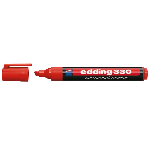 Edding E-330 Kırmızı Permanent Markör Kalemi 10 Lu Ed33002 (1 Paket 10 Adet) ürün görseli 1