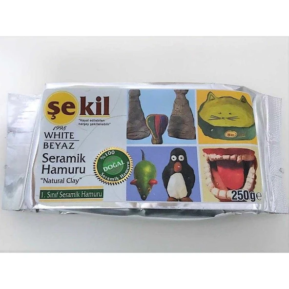 Şekil Model Hamuru Seramik Beyaz 250 Gr VK250BYZ ürün görseli 1