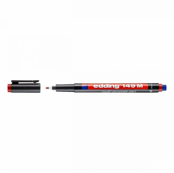 Edding E-149 M Asetat Kalemi Silgili Kırmızı 10 Lu ED14902 (1 Paket 10 Adet) ürün görseli 1
