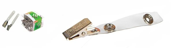 Sarff Yaka Kartı Klipsli Metal Maşalı Lüks 100 Lü (1 Paket 100 Adet) ürün görseli 1