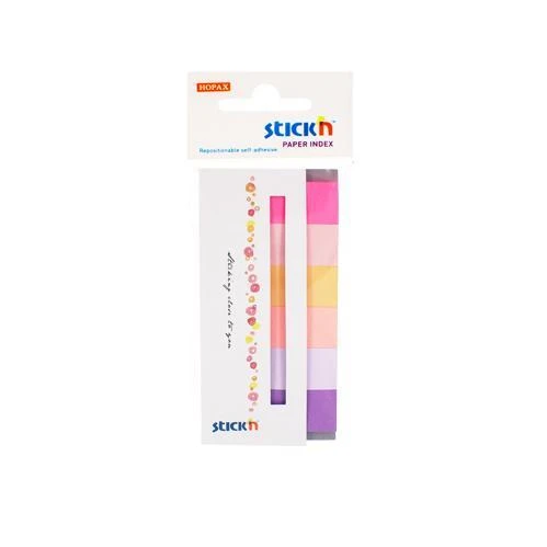 Hopax Stickn 21595 İndeks (İşaret Bandı) Yapışkanlı 180 Yaprak 50X20 Mm Son Bahar Rengi 6 Renk ürün görseli 1