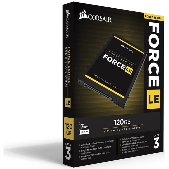 Corsair Force Le 120Gb 550Mb-500Mb-S Sata3 Ssd Cssd-F120Gbleb ürün görseli 1