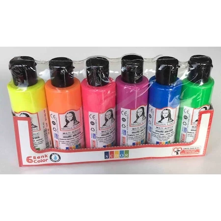 Südor SD1006F Akrilik Boya Multi Fosforlu 6x70 ML ürün görseli 1