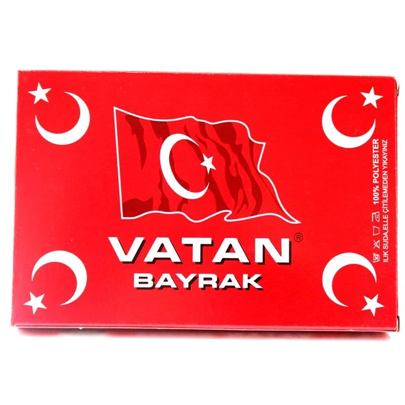 Vatan Vt102 Masa Türk Bayrağı Yüzde100 Polyester 30X45Cm (4 Lü Paket) ürün görseli 1
