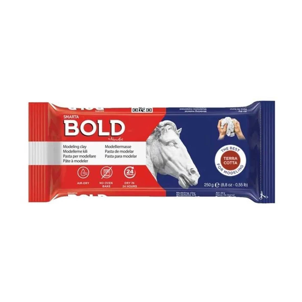 Smarta Seramik Hamuru Bold Toprak Rengi 250 Gram ürün görseli 1