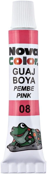 Nova Color Nc-124 Guaj Boya Tüp Pembe 12 Li (12 Adet 1 Paket) ürün görseli 1