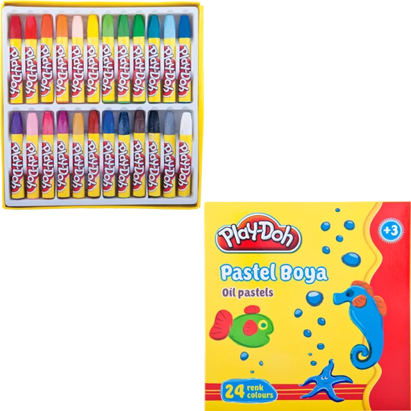 Play-Doh 24 Renk Pastel Boya Play-Pa004 ürün görseli 1