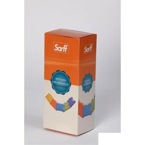 Sarff Kart Muhafaza Kabı Şefafaf Dikey 50 Li (1 Paket 50 Adet) ürün görseli 1
