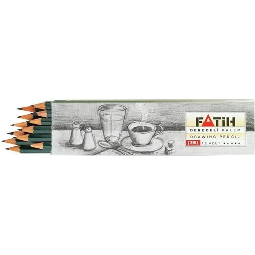 Fatih Dereceli Kurşun Kalem 2B 12 Li FA15010KL2B (1 Paket 12 Adet) ürün görseli 1