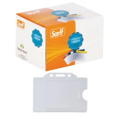 Sarff Dik Yaka Kartı Poşeti 7,5X9,5 Cm Beyaz 100 Lü (1 Paket 100 Adet) ürün görseli 1