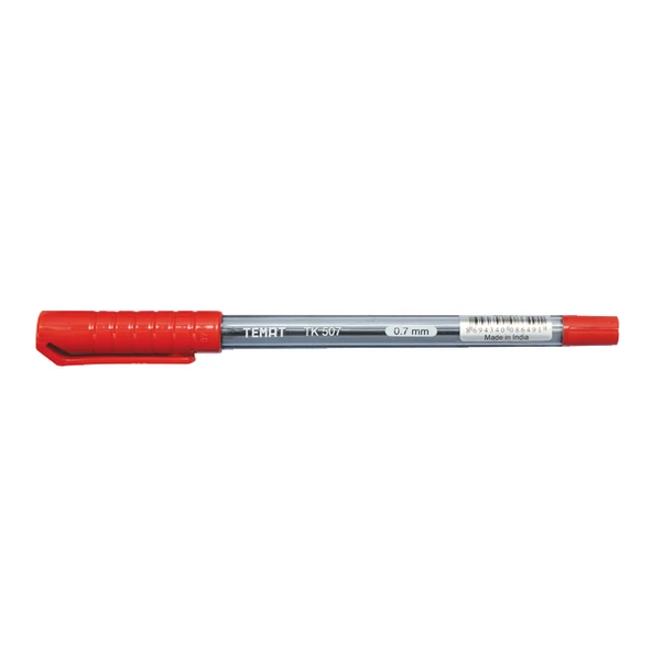 Temat Tükenmez Kalem 0.7 Mm Kırmızı Tk507 Tekli (1 Adet) ürün görseli 1
