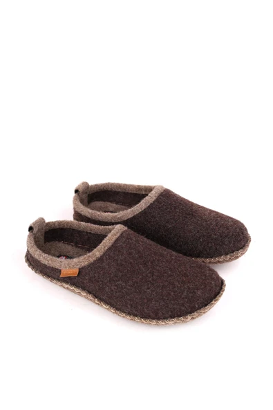 Gezer 14771 Sessiz Kaydırmaz Taban Keçe Unisex Ev Ve Misafir Terliği ürün görseli 1