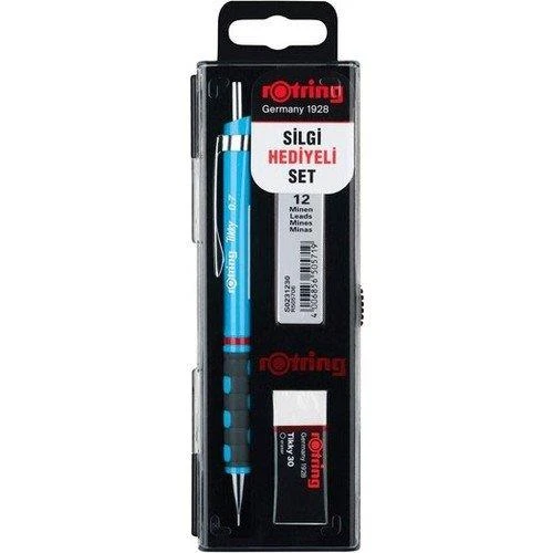 Rotring Okul Seti 0,7 Mm Açık Mavi Versatil Kalem+Min+Silgi Ro-Kk07-07-A.Mavi ürün görseli 1