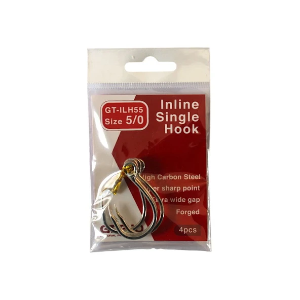 GT-Bio İn Line Single Hook ILH55 - 5/0 - 4 pcs - Resim 2
