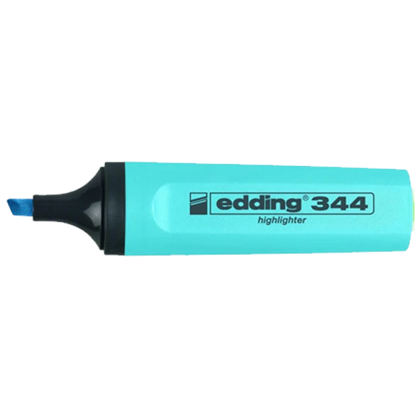 Edding E-344 Fosforlu Kalem Mavi 10 Lu ED34410 (1 Paket 10 Adet) ürün görseli 1