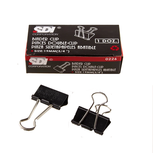 Sdi 0226 Double Metal Klips 19 Mm 12 Li (1 Paket 12 Adet) ürün görseli 1