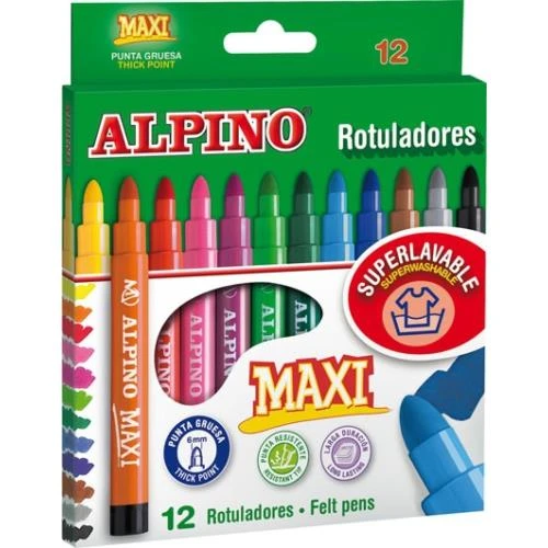 Alpino Maxi 12 Renk Keçeli Kalem AR-06 ürün görseli 1