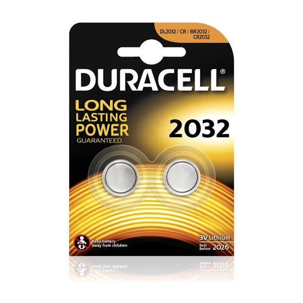 Duracell 2032 Dügme Pil 2 Li 3 Volt DP2032 ürün görseli 1