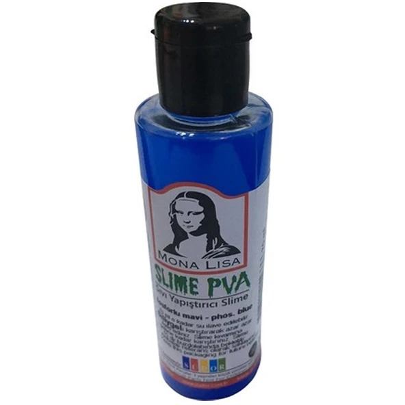 Südor Monalisa Sl01-13 Sıvı Yapıştırıcı Slime 70 Ml Fosforlu Mavi (12 Li Paket) ürün görseli 1