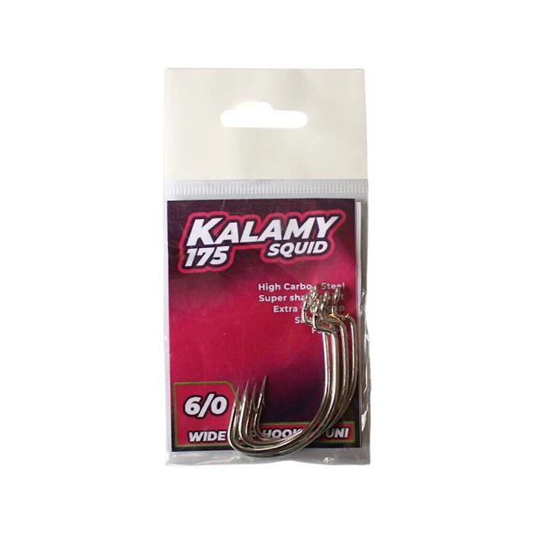 GT-Bio Kalamy Squid 175 İğnesi 6/0 - 5 pcs - Resim 2