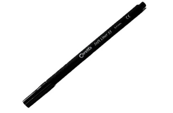 Caretta Soft Liner Keçe Uç Kalem Siyah CS-55-01 10 Lu (1 Paket 10 Adet) ürün görseli 1