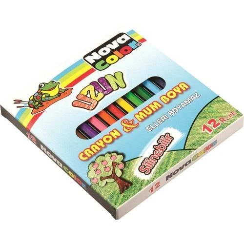 Nova Color Nc-2112 Silinebilir Mum Boya 12 Renk Tam Boy ürün görseli 1