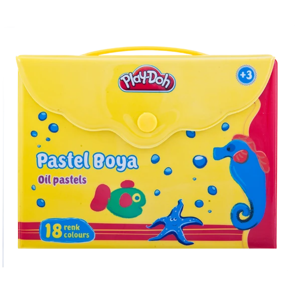 Play-Doh Çantalı 18 Renk Pastel Boya Play-Pa006 ürün görseli 1