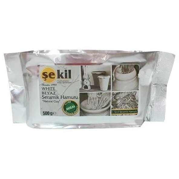 Şekil Model Hamuru Seramik Beyaz 500 Gr VK500BYZ ürün görseli 1