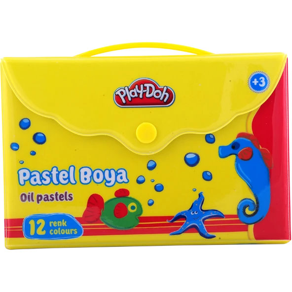 Play-Doh Çantalı Pastel Boya 12 Renk Play-Pa005 ürün görseli 1